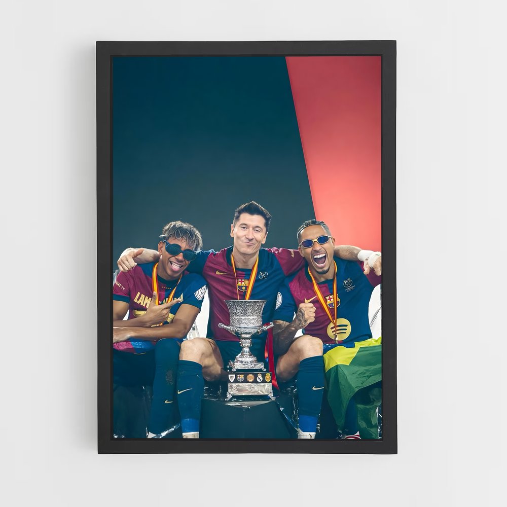 Poster Robert lewandowski grenat (vue 2)